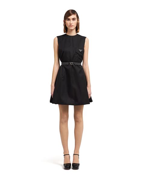 prada dress black|Prada nylon wrap dress.